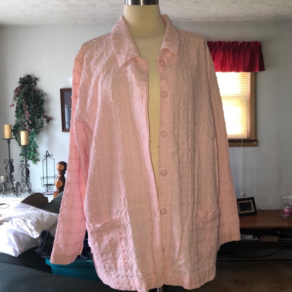 Lightweight pink jacket